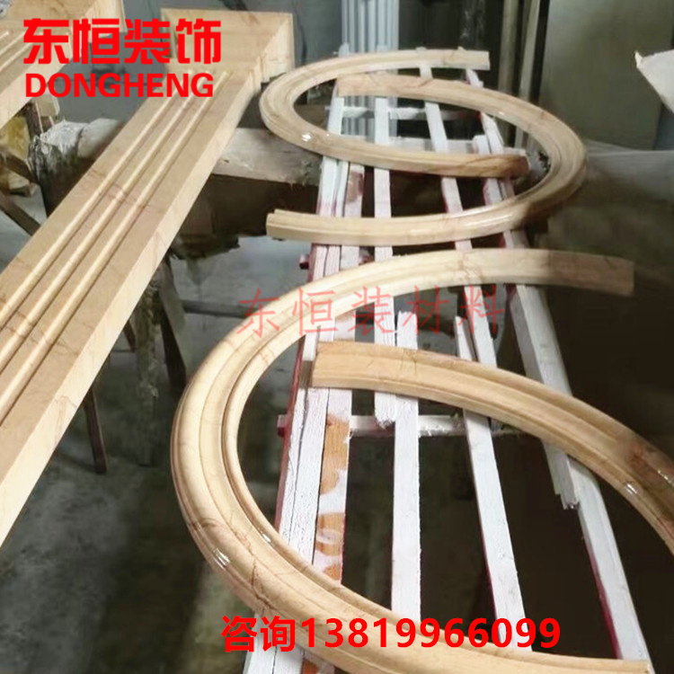 Pvc Stone Plastic Decorative Lines Bending Bamboo Fiber Heating