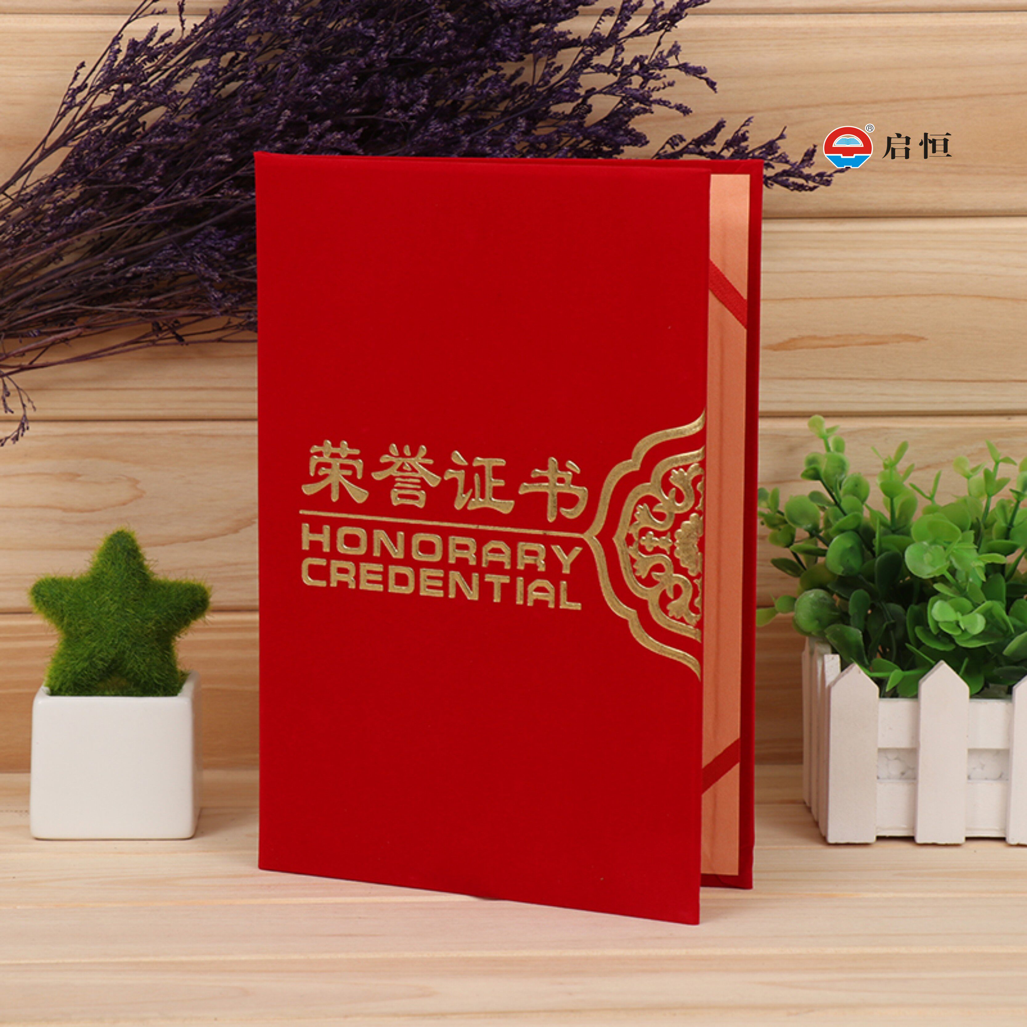 Upscale Suede Honours Certificate Rewards Certificate Delivery Inner Page Customizable