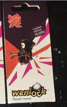 London 2012 Olympic Games Badge Mascot Hockey Badge With Original Packaging