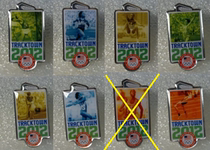 2012 London Olympics Badge U.S. Track and Field Team Training Center Badge Single Crossed Sold