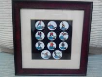 2014 Sochi Winter Olympics Badges 11 Winter Sports Badges with Frame