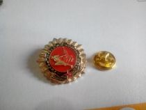 1980 Moscow Olympic Games Badge Former Soviet Union Olympic Badge Badge in the shape of Medal and Medal