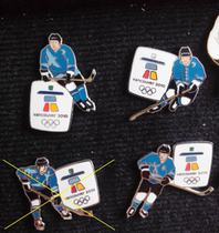 2010 Vancouver Winter Olympics Badge Canadian terroir jersey Ice Hockey technical action badge single