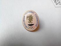 Olympic badge Bulgarian Olympic Committee badge Bulgarian NOC white badge