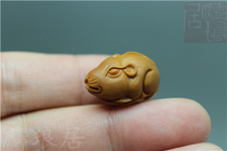 Olive Core Carving Mouse Handmade Core Carving Single Pendant Generated Money Vajra Bodhi Star and Moon Accessories