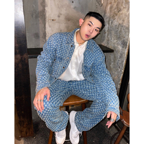 GAHKSTUDIO2021 spring and summer private clothing takes a long time in Europe and America High Street noble son luxury tide heavy industry denim coat