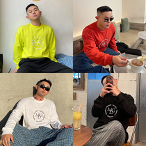 Gahkstodio Korean designer collaborated with the foundation letter of the long sleeve tee 4 color couple