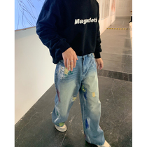 Gahkstudio Korean Design Artist Oil Break Jeans Limited