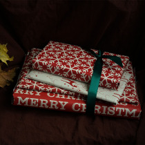 Art do old retro vintage snowflake gift gift wrapping paper age sense DIY super large