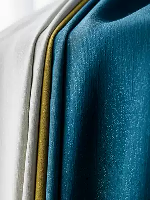 New high-end light extravagant stitching curtains blackout custom fashion fashion French living room simple modern Nordic bedroom