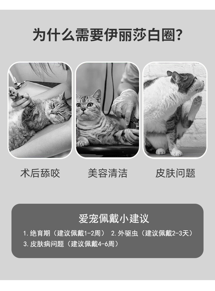 ПЭТ Элизабет 伊丽莎白圈猫狗防舔防咬宠物项圈 软边术后美容宠物脖圈宠物绝育 OTHER