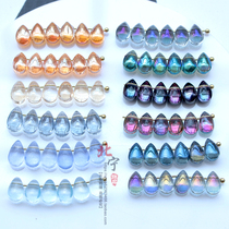 10 price 6*9 magic color drops Czech crystal glass DIY tassel mermaid tear material accessories