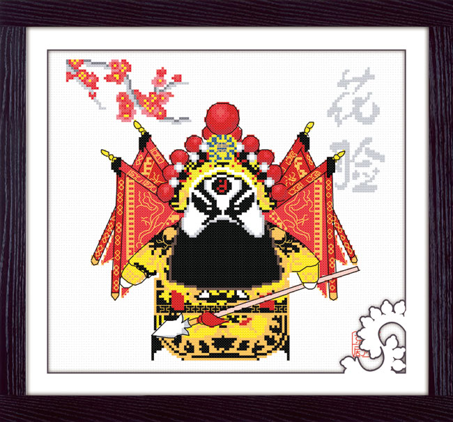 HD chính xác vải in chéo khâu số liệu mới mặt sơn Trung Quốc Peking Opera Blues Peking Opera nữ diễn viên bức tranh phong cách kim cương - Công cụ & phụ kiện Cross-stitch khung thêu gỗ