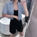 phụ nữ ngắn phù hợp với áo khoác có kích thước nhỏ 2020 Hàn Quốc phiên bản lỏng hiển thị mỏng eo cao mỏng nhỏ phù hợp với áo khoác mỏng 