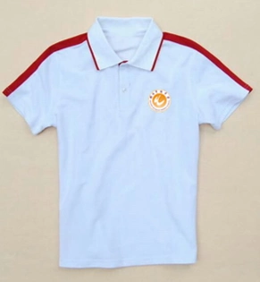 Школьная форма средней школы зарубежного китайского округа Шунде Школьная форма средней китайской школы Шунде зарубежного Китая Включает в себя напечатанные и сшитые школьные значки