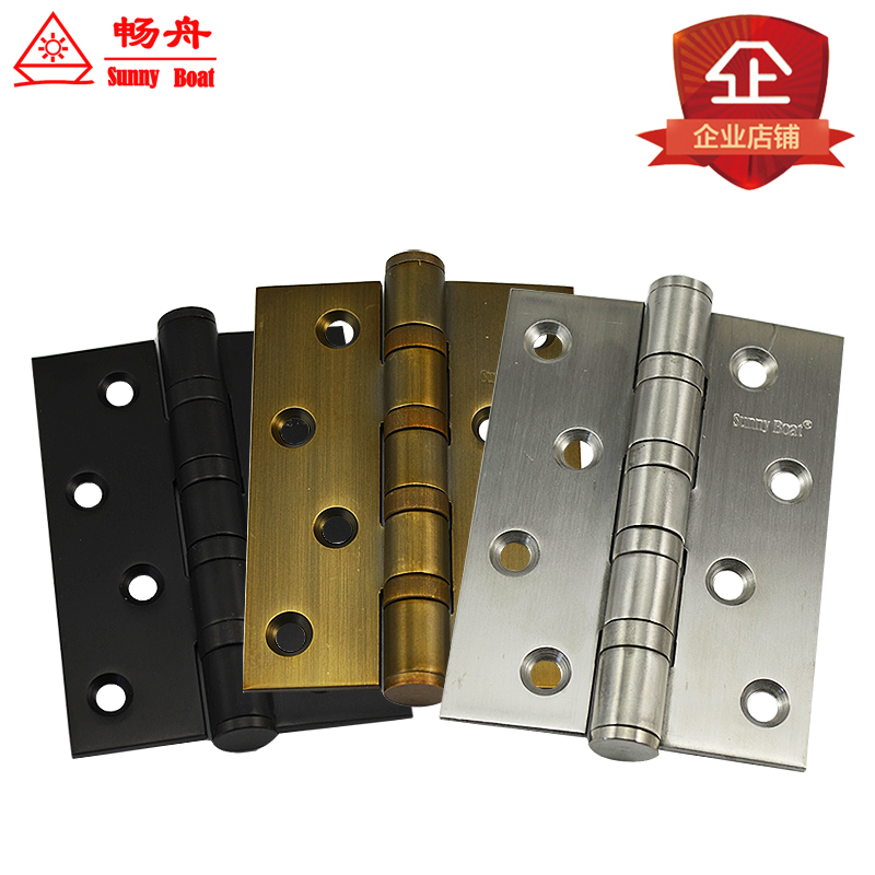(Bestboat) Imported 304 stainless steel 4-inch 3mm thick silent bearing door hinge hinge -2 only