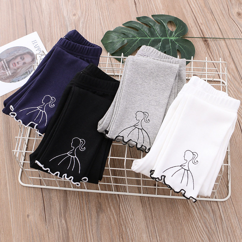 Girls punch pants and fall 2022 Spring 2022 new children's spring girls wear pants outside wearing pants