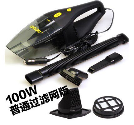 Car vacuum cleaner 100W high power dry and wet super suction car portable vacuum cleaner