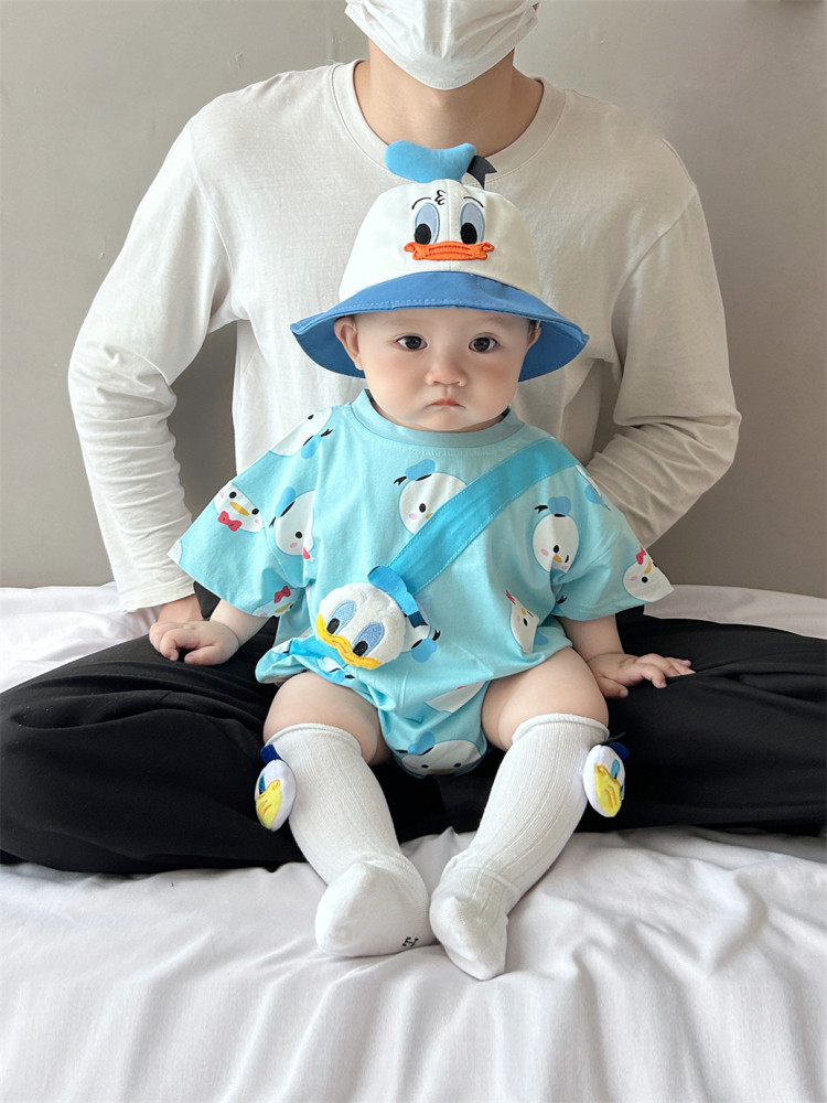 cute cartoon baby romper korean style summer bodysuit for boys & girls cute cartoon baby romper korean style summer bodysuit for boys & girls