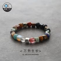 Meiyu Workshop Original Design Natural Stone Men and Womens Bracelet Female Bracelet hipster Forest Department Jewelry Students