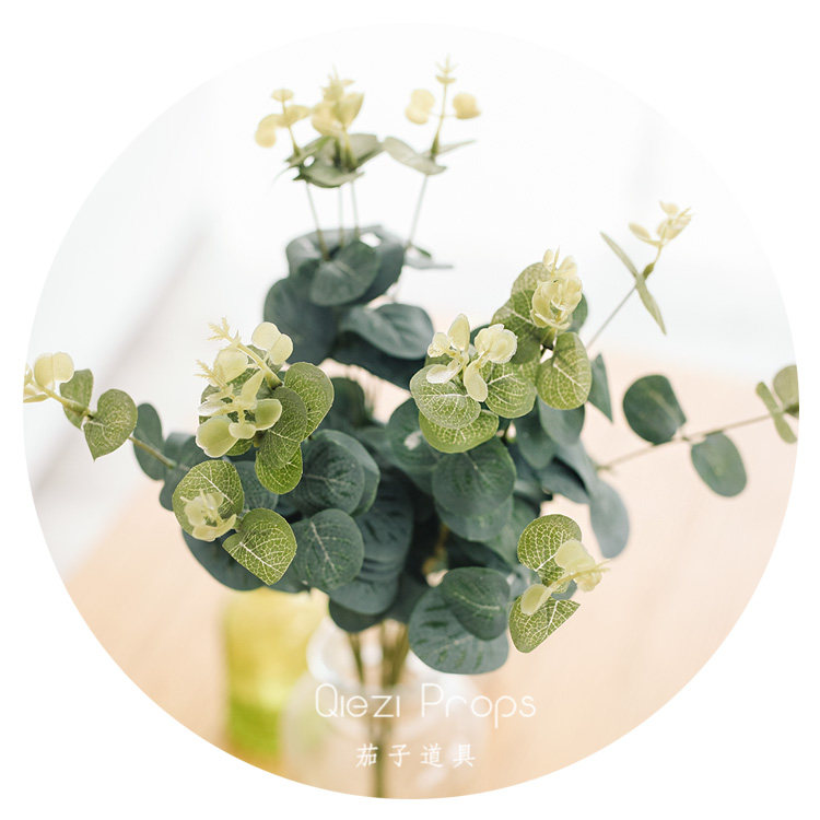 Yughali Leaves~photography tools~simulation flower plant green leaves~eggplant newborn photography props