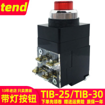 TEND push button switch convex head with lamp with transformer TIB-25-30m red 220V start self-reset