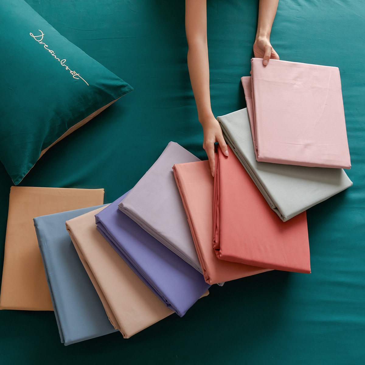 Autumn Winter A type of warm minimalist about Nordic bed supplies) Pure colour single double bed single bed Gasawara Wool Pure Cotton Single-Taobao