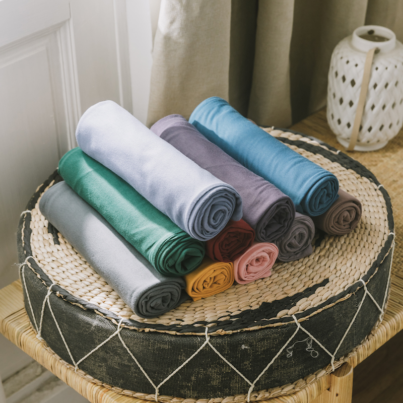 Knitted All-cotton Ins Small Fresh single Bed Hat Linen Daily Style Soft geranium A type active printed pillowcase