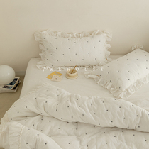 Gentle De Fairy Blogger Recommended Pure Cotton Romantic All Season Style Plus Cotton With Four Sets Milk Oil Color Bedroom Punctuate