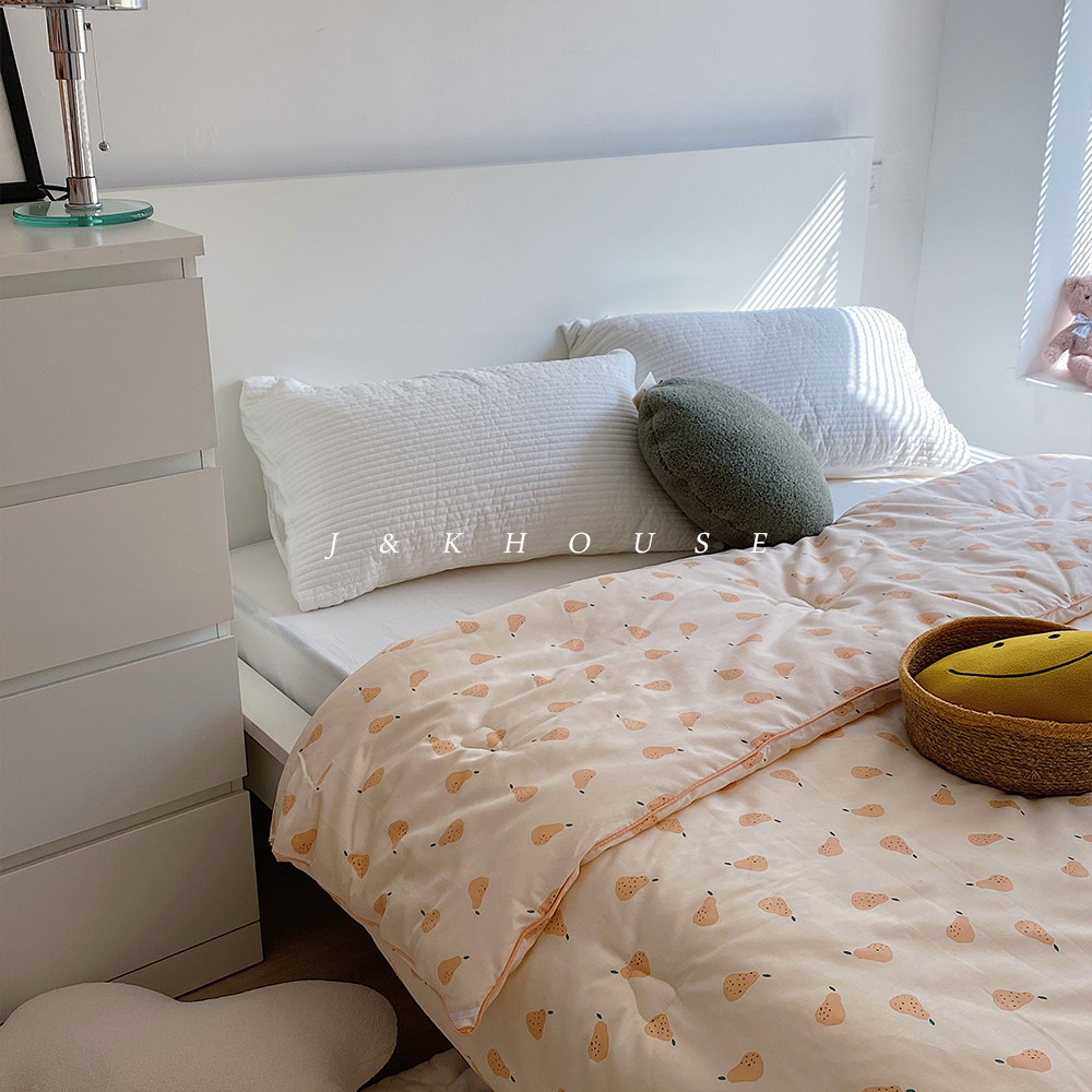 Chic wind cute printed cotton air conditioner quilt soy fiber winter quilt spring and autumn quilt single double cartoon quilt core