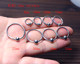 1.2/1.6mm thin card ball ring lip ring earring milk ring female ring multi-purpose ring pa ring jewelry couple stainless steel