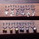 Breast clips, no punching, fake stainless steel ear clips, nose clips, nipple ring clips, anti-allergic, adjustable, student couple jewelry, women