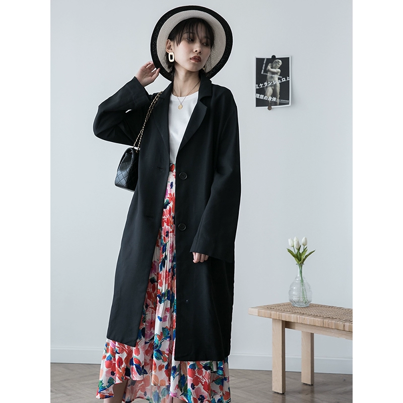 Ouyang Nana thương hiệu tình yêu của phụ nữ Nhật Bản áo khoác của phụ nữ Anh áo gió chống nắng cotton tinh khiết cỡ trung và kích thước nhỏ - Trench Coat