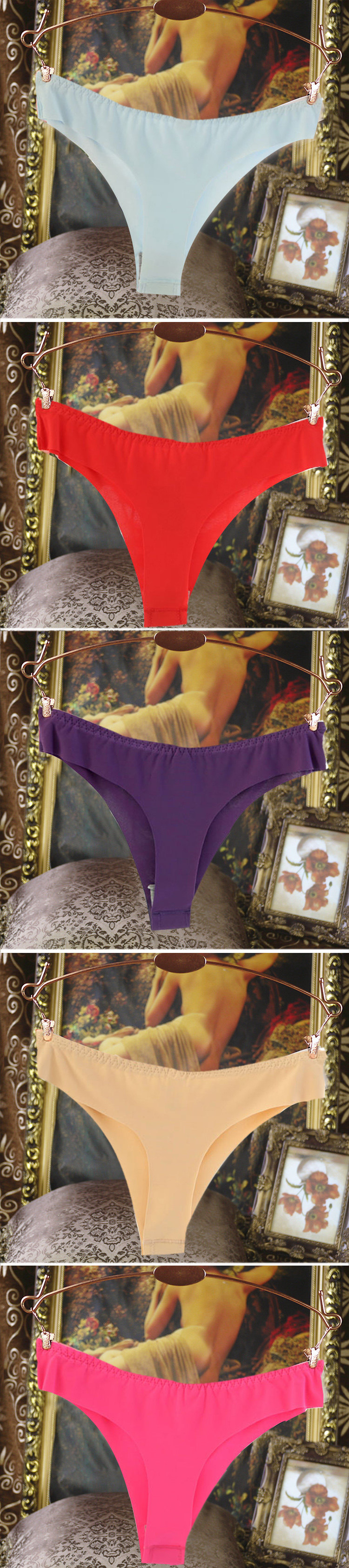 Slip sexy en soie Ice - Ref 642940 Image 31