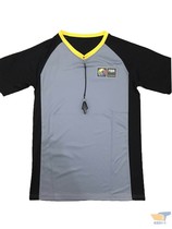 FIBA Basketball Asia Cup Basketball Referee Uniform Top Yellow Collar Vertical Clause Customizable LOGO