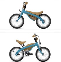BMW BMW childrens bike Official balance bike 3-year-old one-car dual-use spot 14 inch Shunfeng