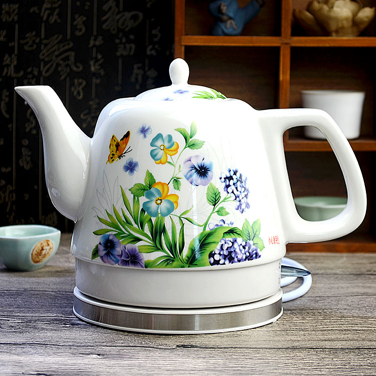 Jingdezhen ceramic electric kettle hotel hotel kettle automatic power off porcelain household teapot boiling kettle