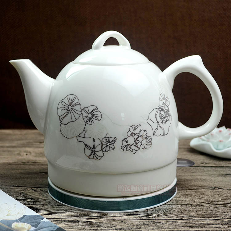 The new Jingdezhen ceramic electric kettle ceramic kettle household electric kettle tea kettle automatic power off