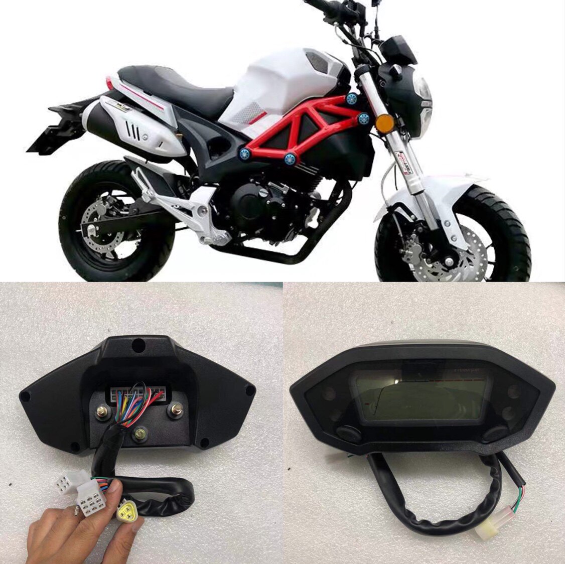 Treasure Sculpture Small Monster Locomotive Accessories Meter Assembly M3 Small Monkey Liquid Crystal Dashboard Miles Teeth Counter