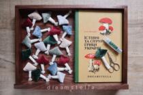 Le Ye Handmade stella Original Fabric Mushroom Brooch Permanent Flower Creative Gift (Finished Not)