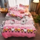 Falais quilt cover dày mùa thu và mùa đông ấm áp phim hoạt hình mẫu giáo 120 trẻ em 150 mảnh duy nhất hai mặt chăn san hô
