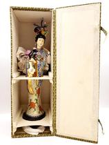 (Collection) 40cm Early Chinese Cloisonne Character Ornament Peony Fairy Filigree