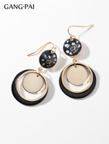 2021 New Tide Superior Feel Earrings Woman Long style Temperament Retro Net Red earrings Atmospheric Explicit face Thin Exaggerated Ear Hook