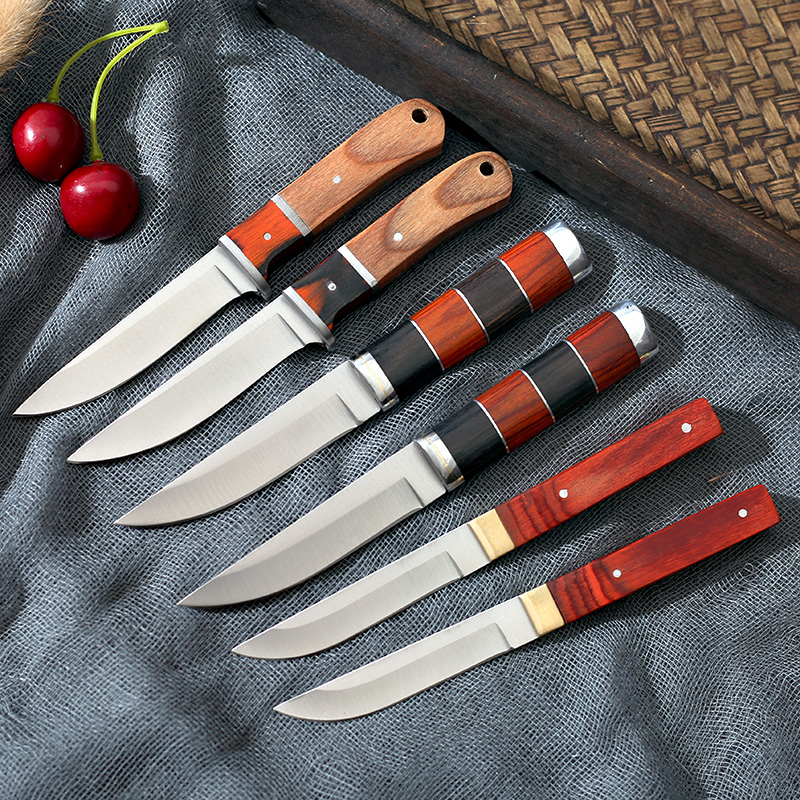 Handlebar meat Eat Mutton Knife Mongolian Cut Meat Small Knife Eat Meat Knife Special Portable Hand Pickle Meat Knife Fruit Dining Knife Sending Knife Sleeve-Taobao