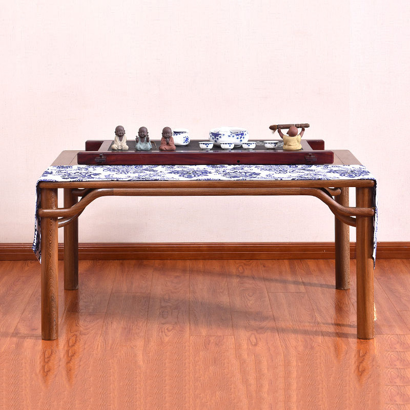Red Wood Furniture Innate Living Room Chicken Wings Wood Large Tea Table Solid Wood Chinese Style Sofa A Few Simple Tea Table Square Table Rectangular Tea Table