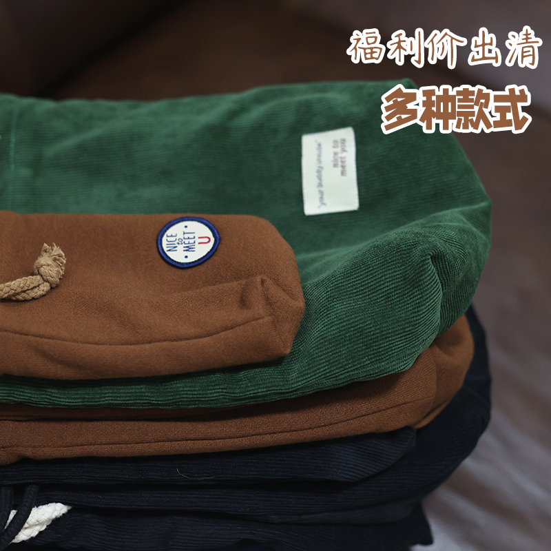 (Sold Out) Corduroy Cotton A6400 Fuji Polaroid Camera Bag XT4 X100V Micro SLR Camera SLR Camera Bag