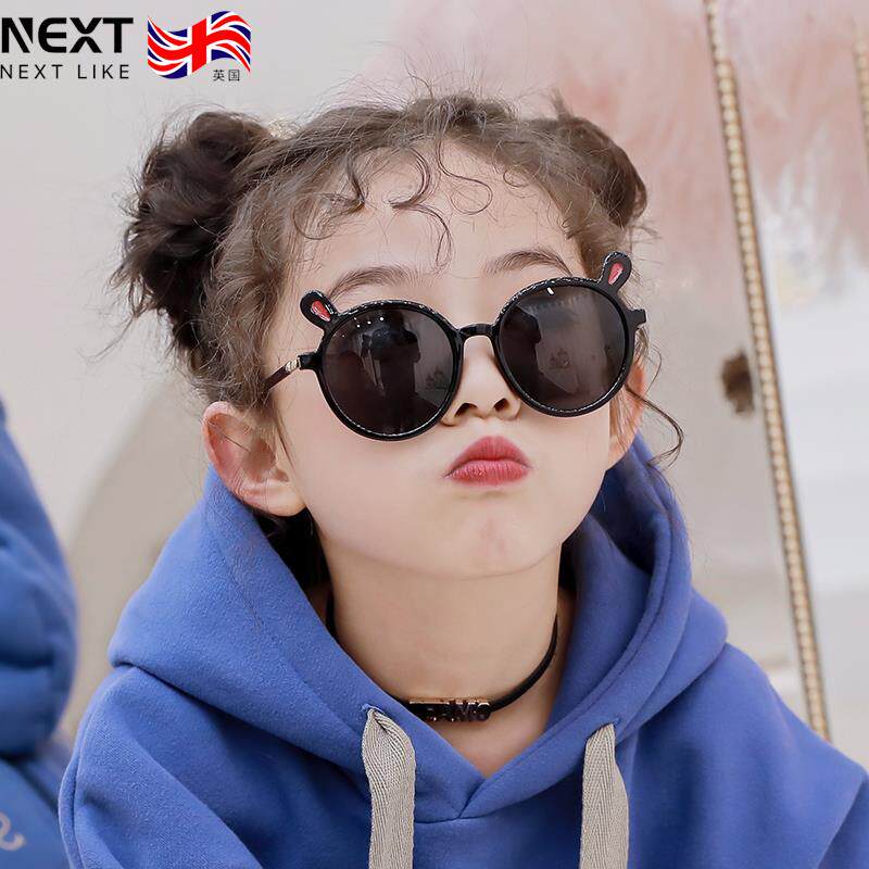 UK Next Like Children's Patron Sunglasses Girl Anti-UV Sunglasses Boy Cute Sunglasses Tide-Taobao