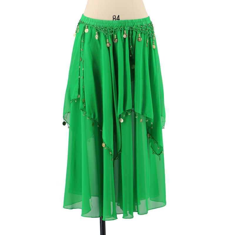 Belly Leather Dance Dress Belly Dance Dress Rehearsal for Indian Dance Pendant Coin Q08 Bring your own waist chain