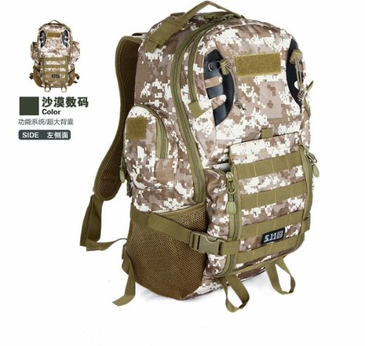 Túi leo núi 40l ba lô ngoài trời không thấm nước nylon thể thao đi bộ quân đội ngụy trang chiến thuật đôi ba lô regods balo