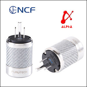 Original Furutech Furukawa FI-50R NCF nano crystalline carbon fiber rhodium plated power plug plug end